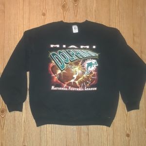Vintage Miami Dolphins Crewneck Sweatshirt Sz XL